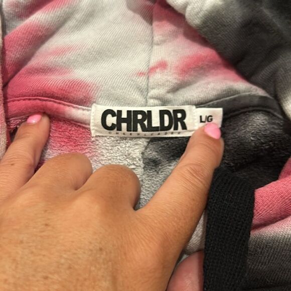CHRLDR Tie Dye Hoodie Sweatshirt, Size Large - Picture 4 of 5